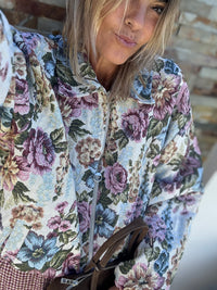 Flor em Tela| Bomber casaco