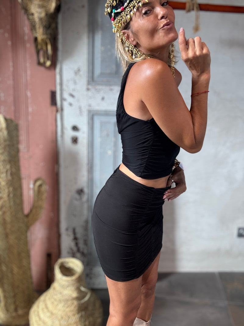 Luar | conjunto top e saia