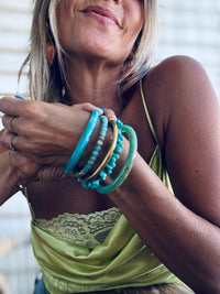 Turquesa  | Conjunto 4 pulseiras