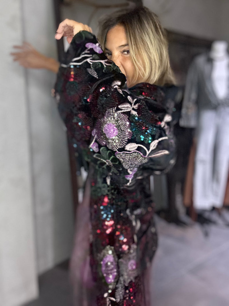 Velvet Bloom | Conjunto casaco e calças