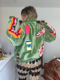 TOUT - Lola Bomber Veludo Verde