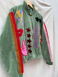 TOUT - Lola Bomber Veludo Verde