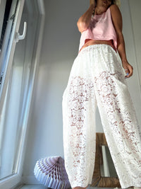 Folk | Calça Pantalona de Renda
