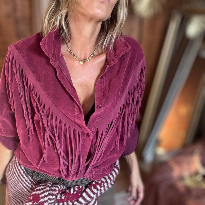 Goldie | Camisa franjas