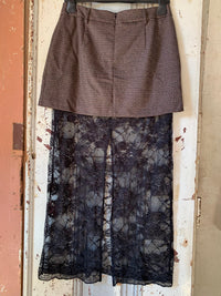 Dark Lace | Conjunto top e saia
