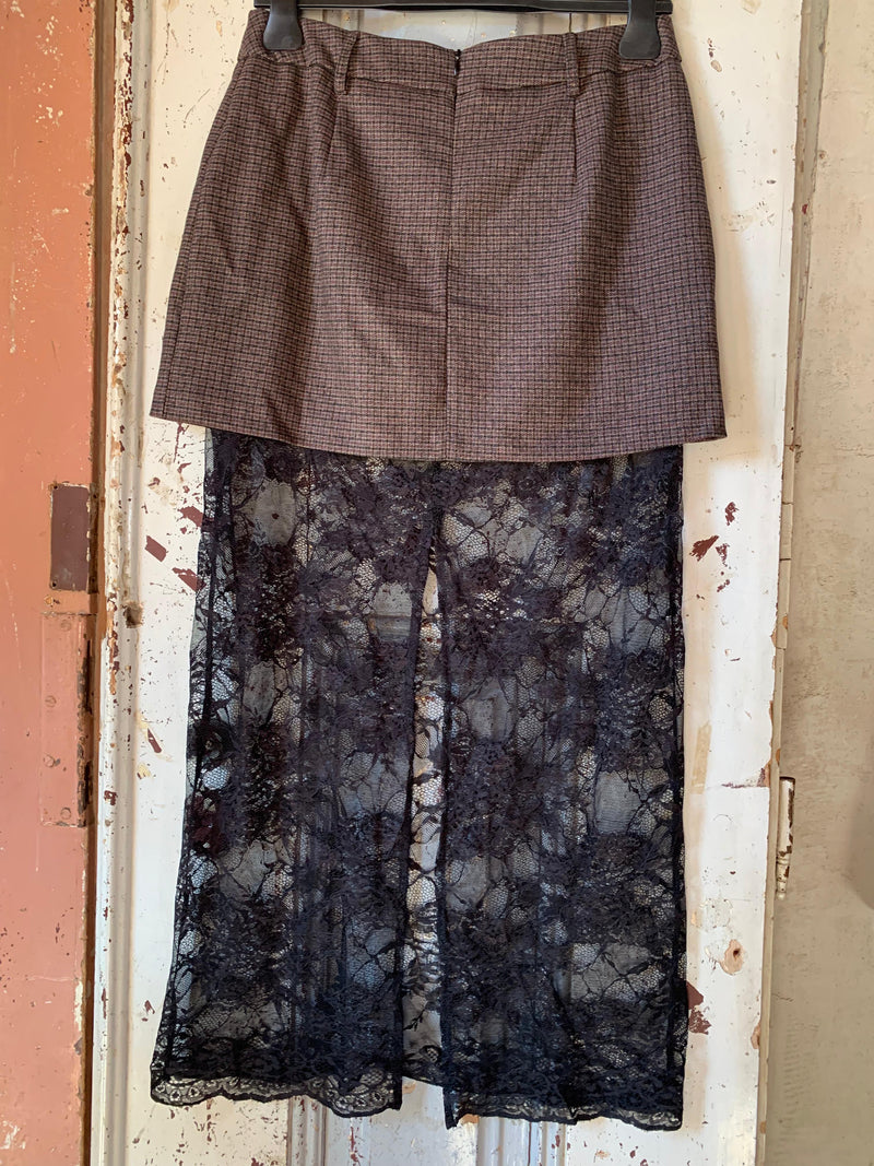 Dark Lace | Conjunto top e saia