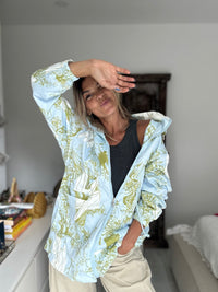 My Blue garden | Parka casaco hoodie