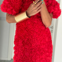 Red Flower | Vestido