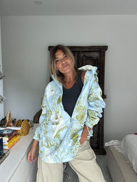 My Blue garden | Parka casaco hoodie