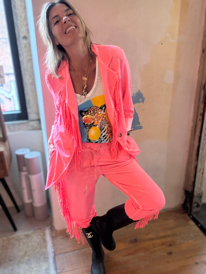 Fringe Néon | blazer casaco