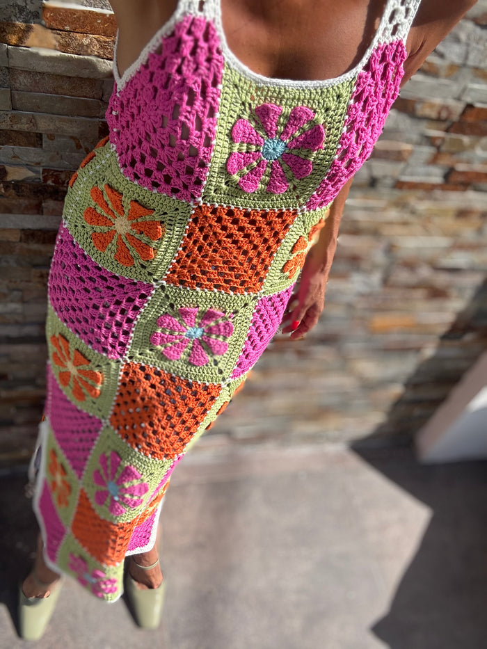 Alegria | Vestido Mix crochet