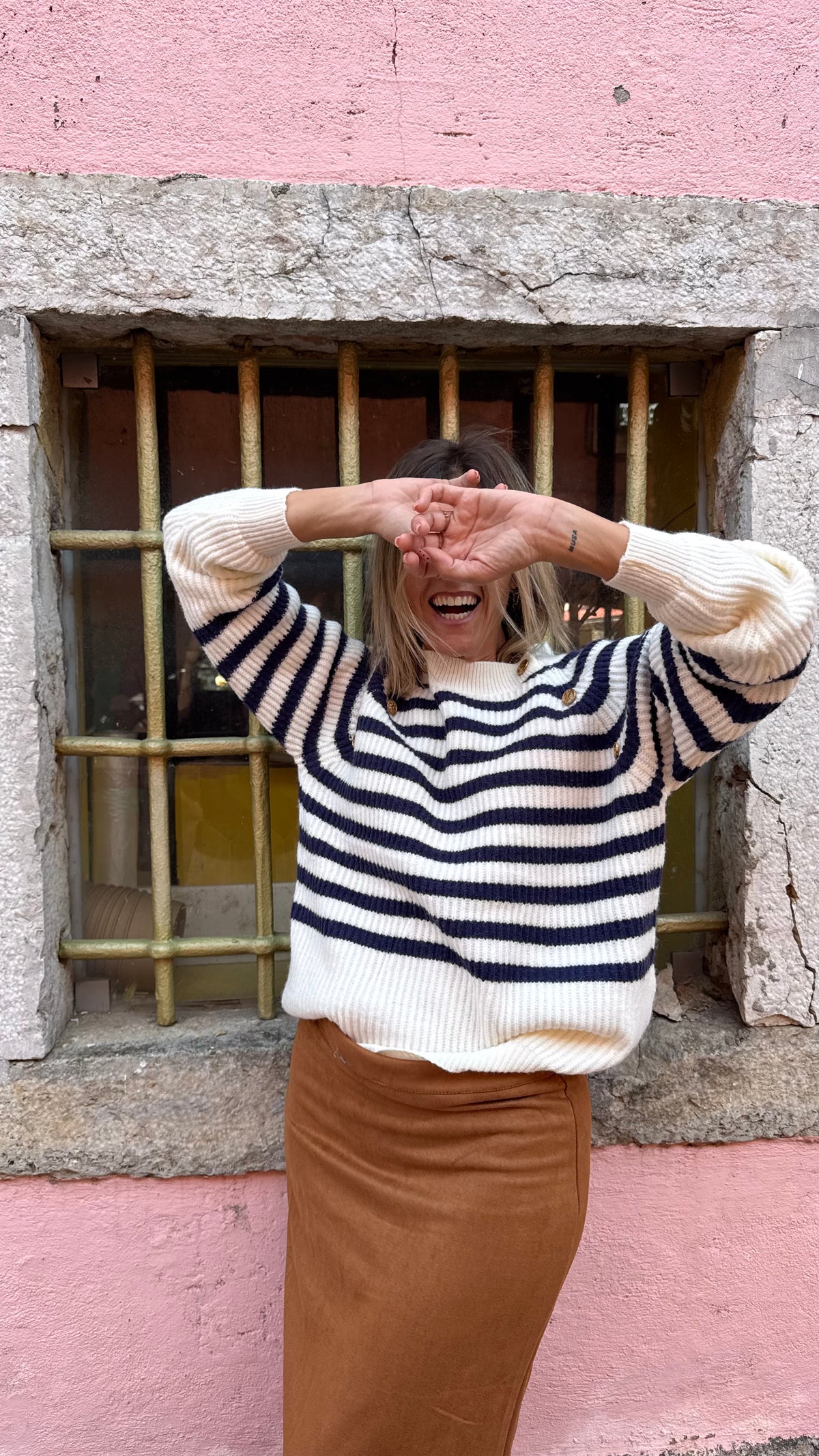 Navy | Camisola malha