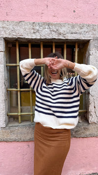 Navy | Camisola malha