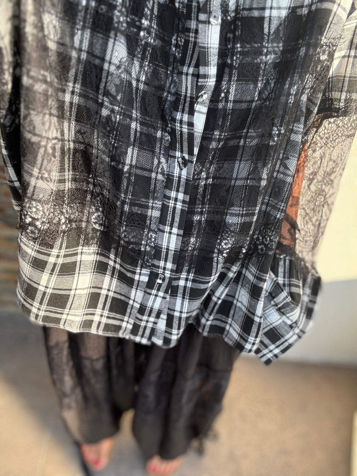 xadrez lace | camisa