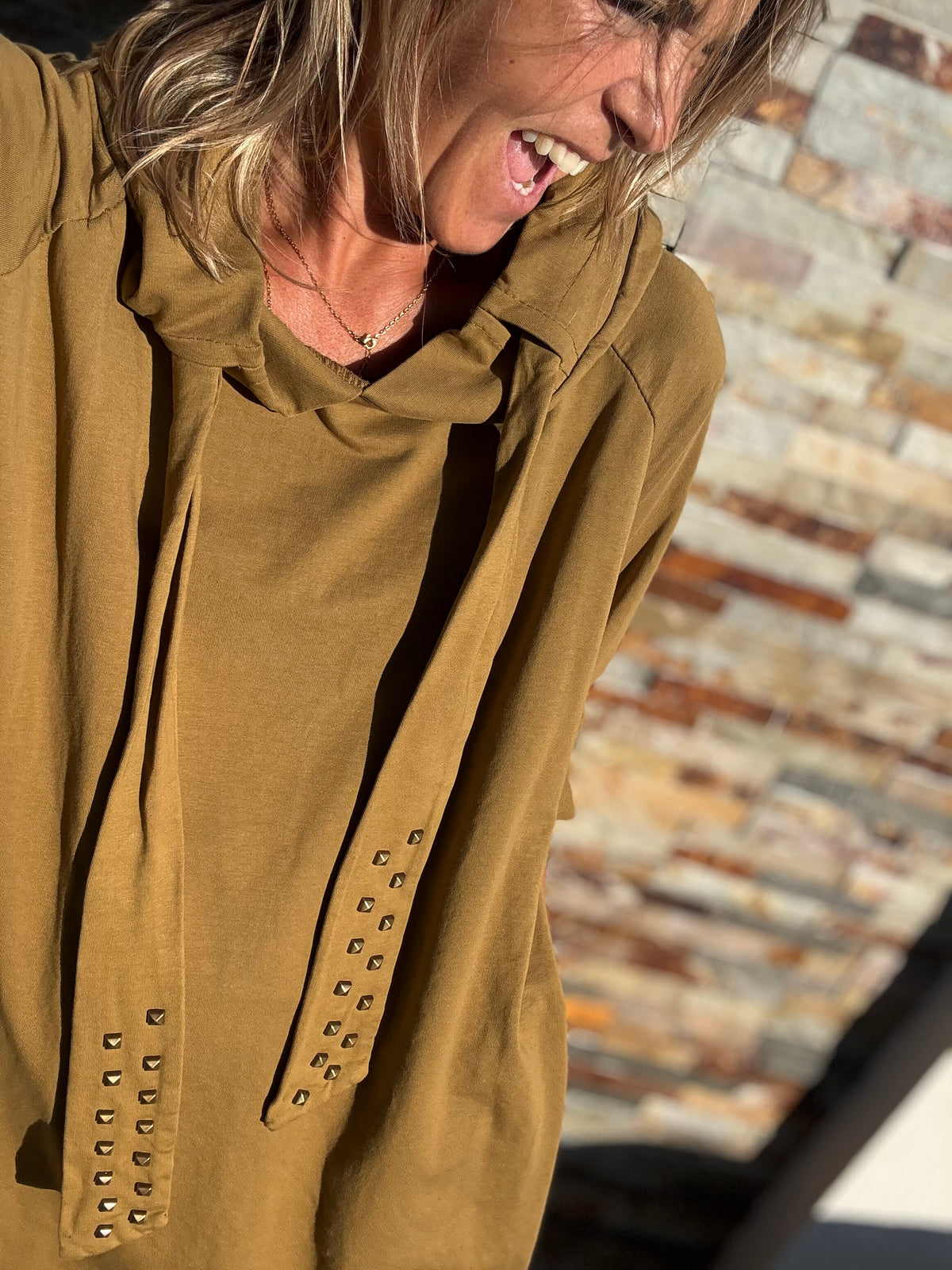 Hoodie oliva