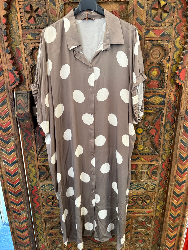 Moon Dots | Vestido Camiseiro