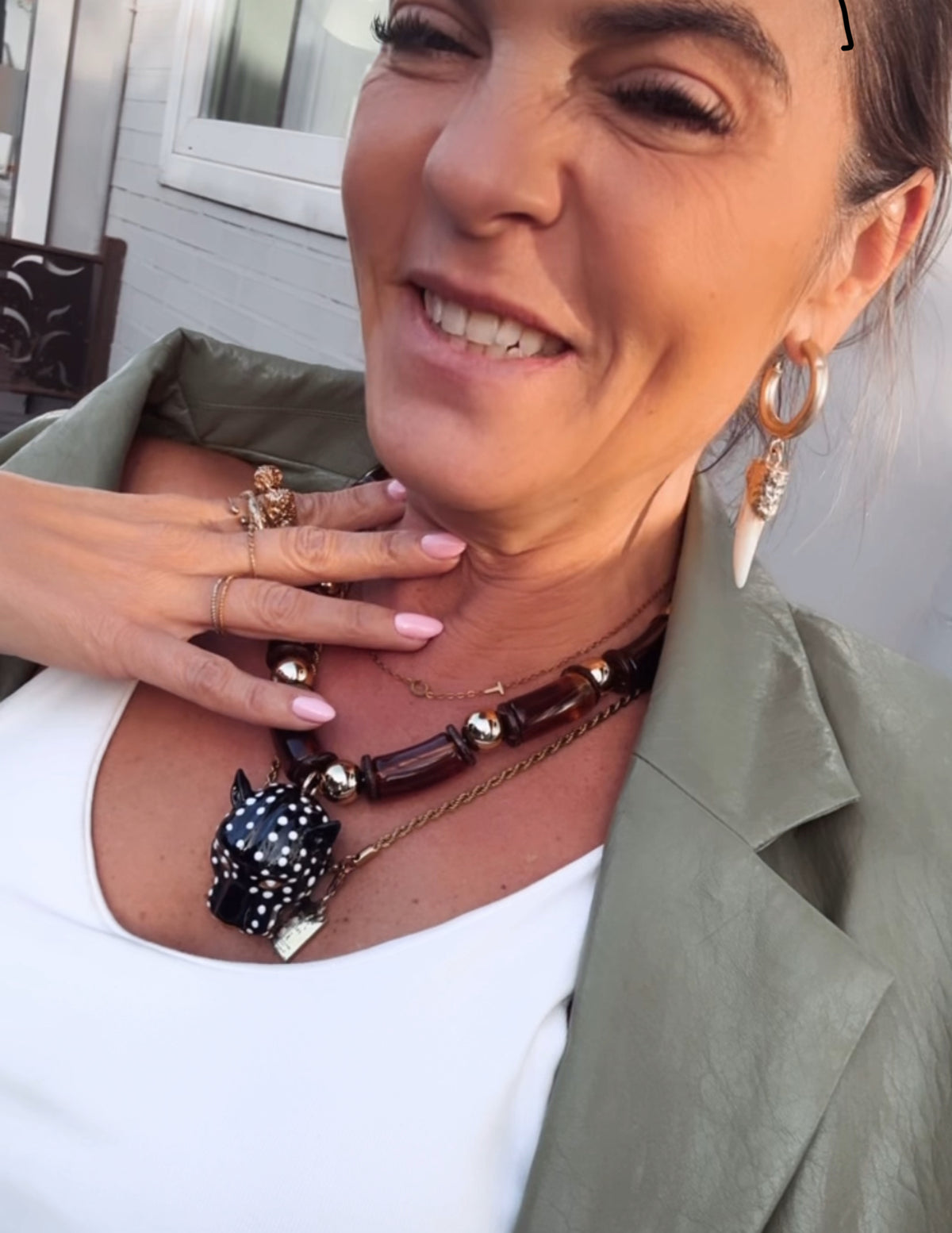 Tigre | colar e pulseira