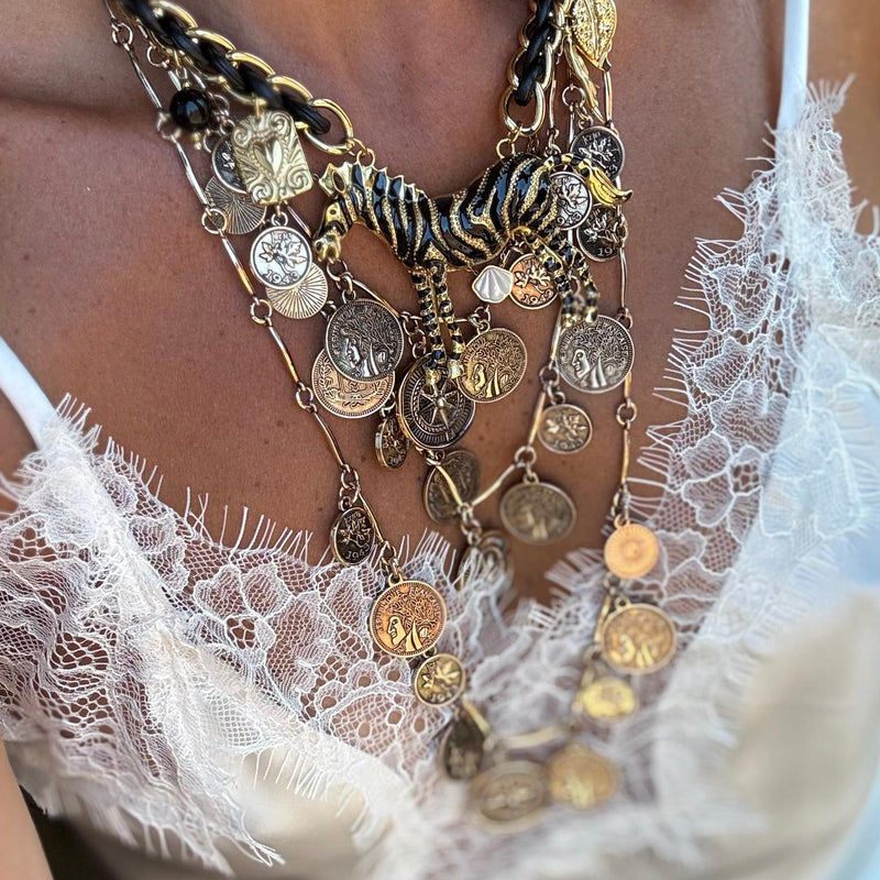 Medalhas triplo | Colar