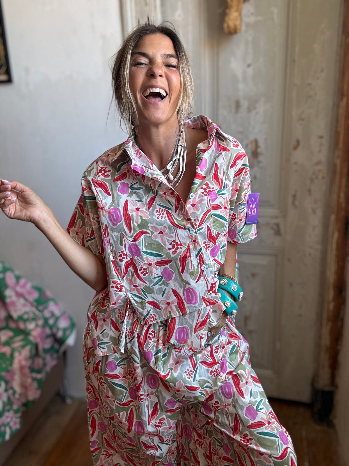 Pijama Street | conjunto calças camisa