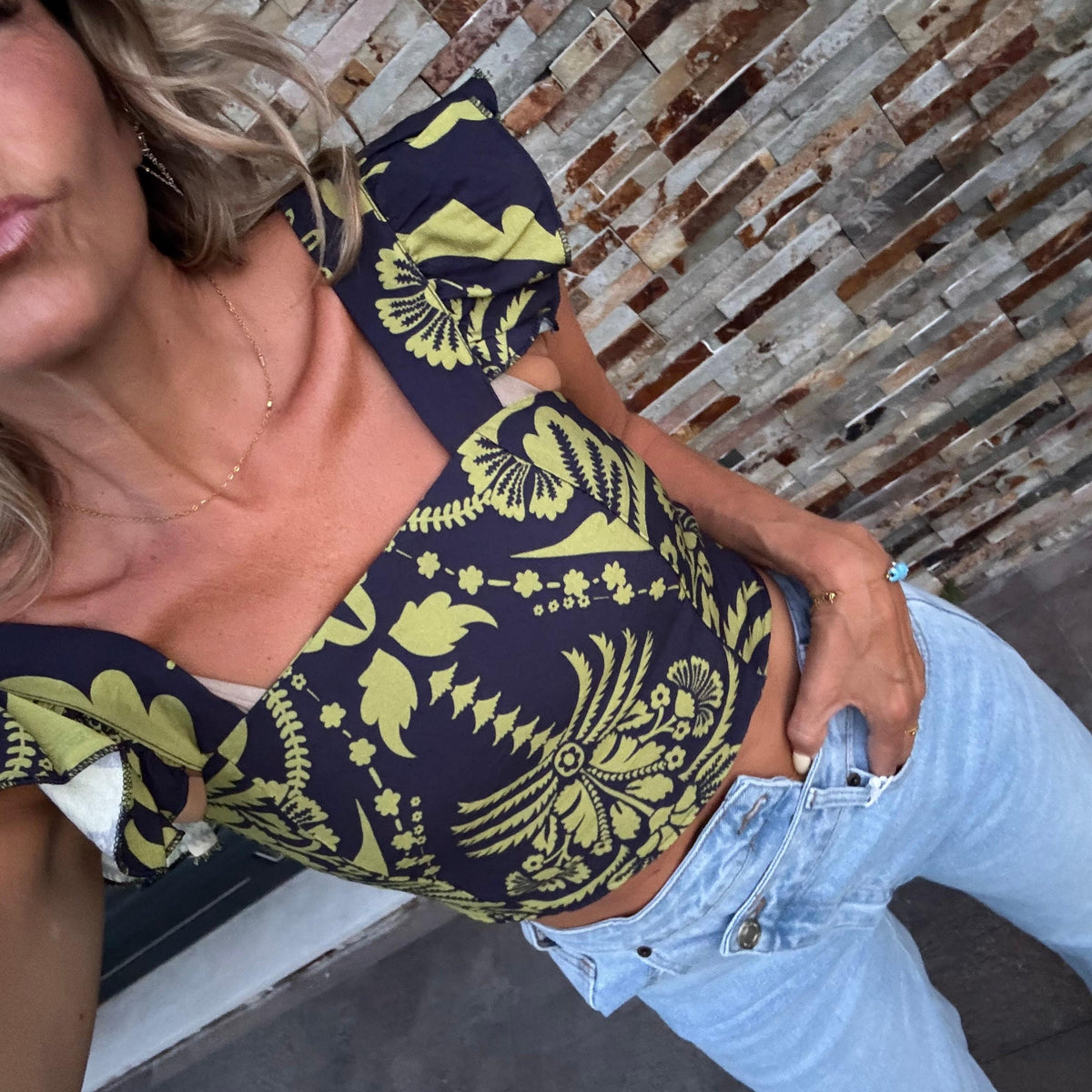 Blue green  | top