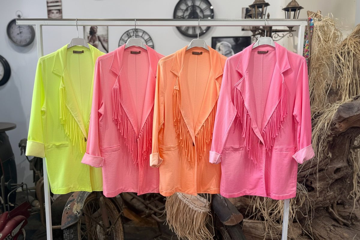Fringe Néon | blazer casaco