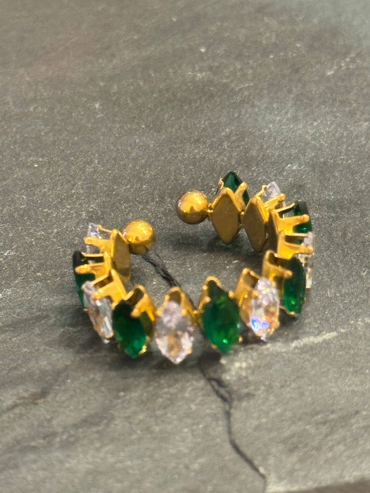 Moon Green diamond | Anel