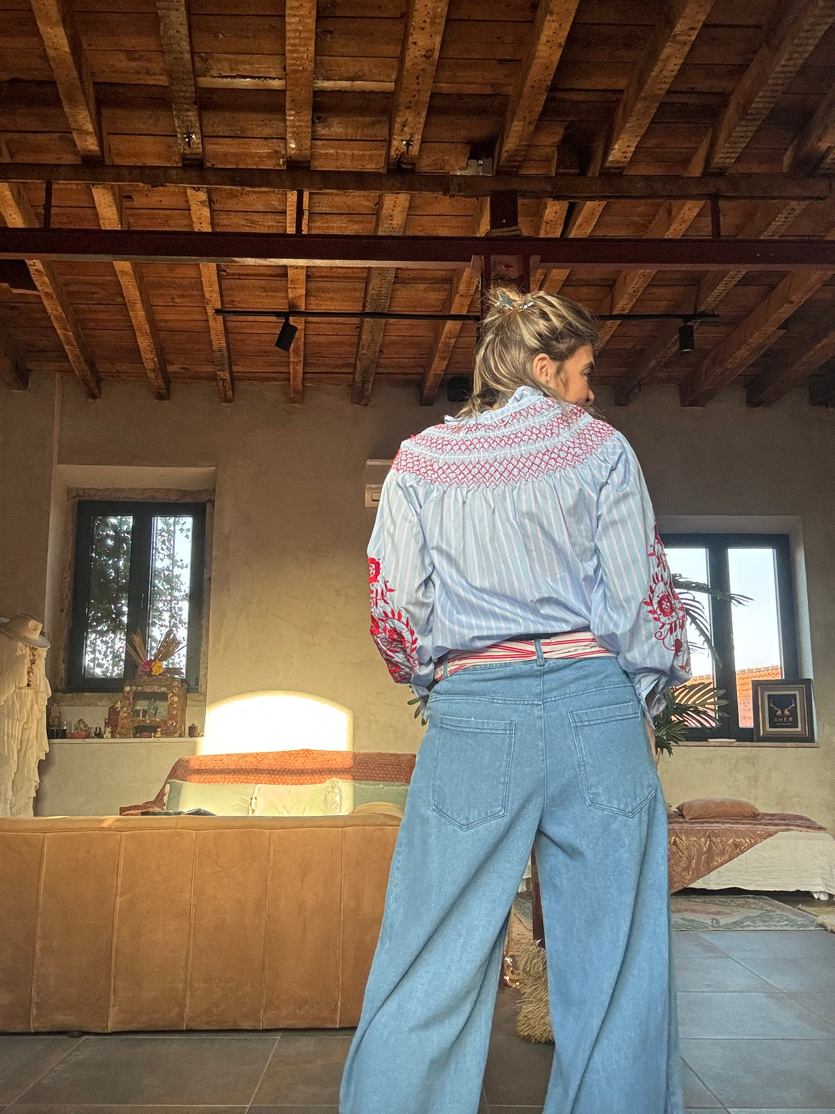 Red flowers | Calças