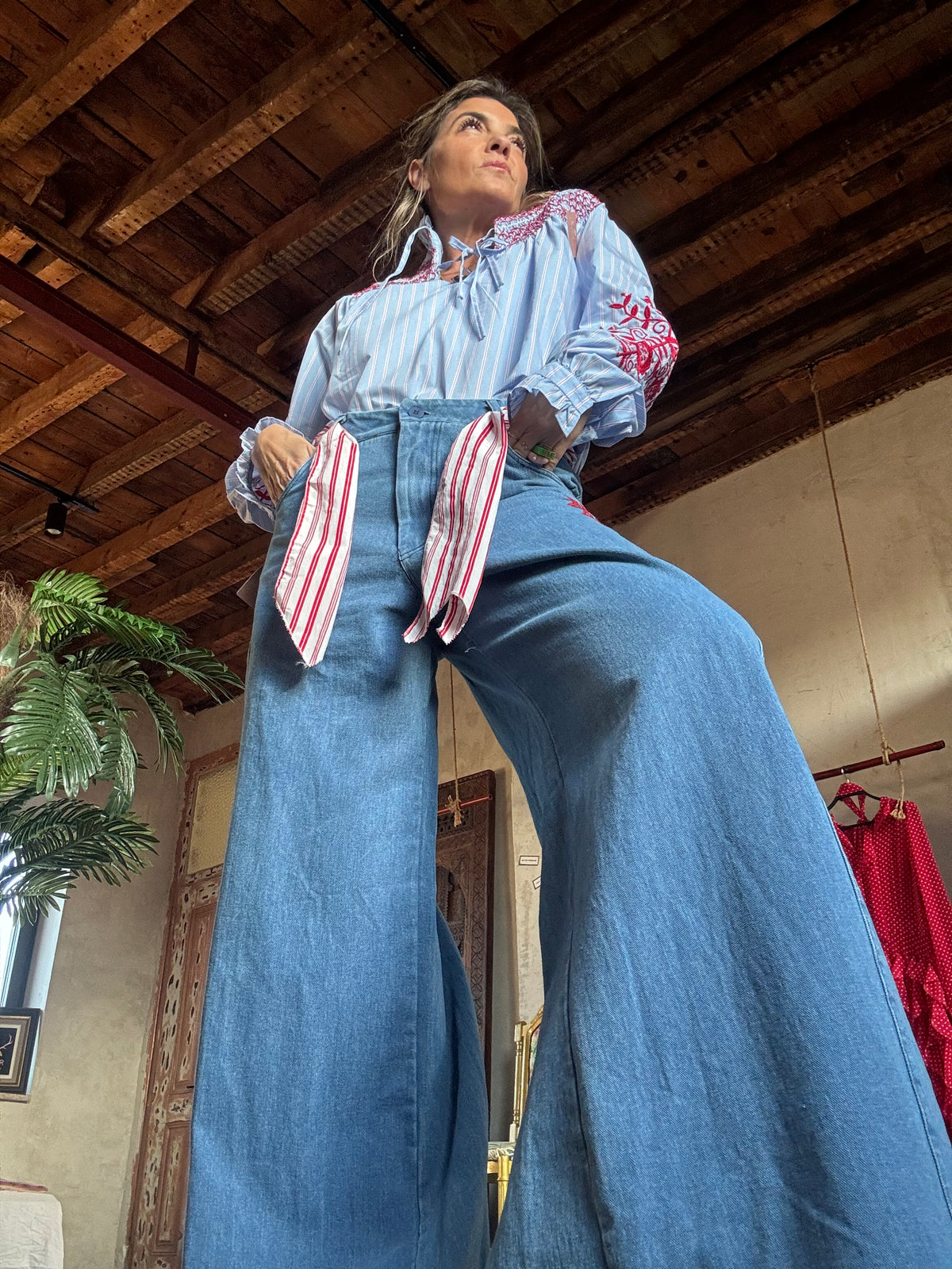 Red flowers | Calças