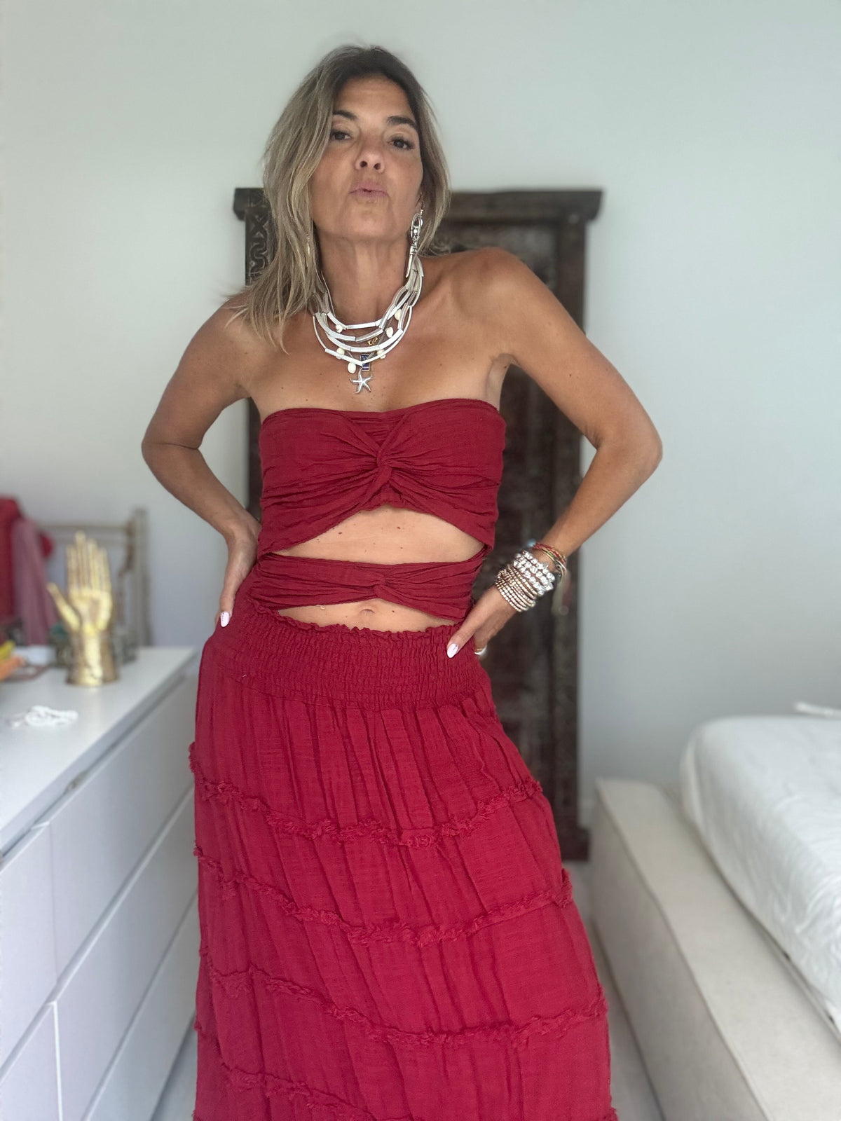 Vestido tomara que caia
