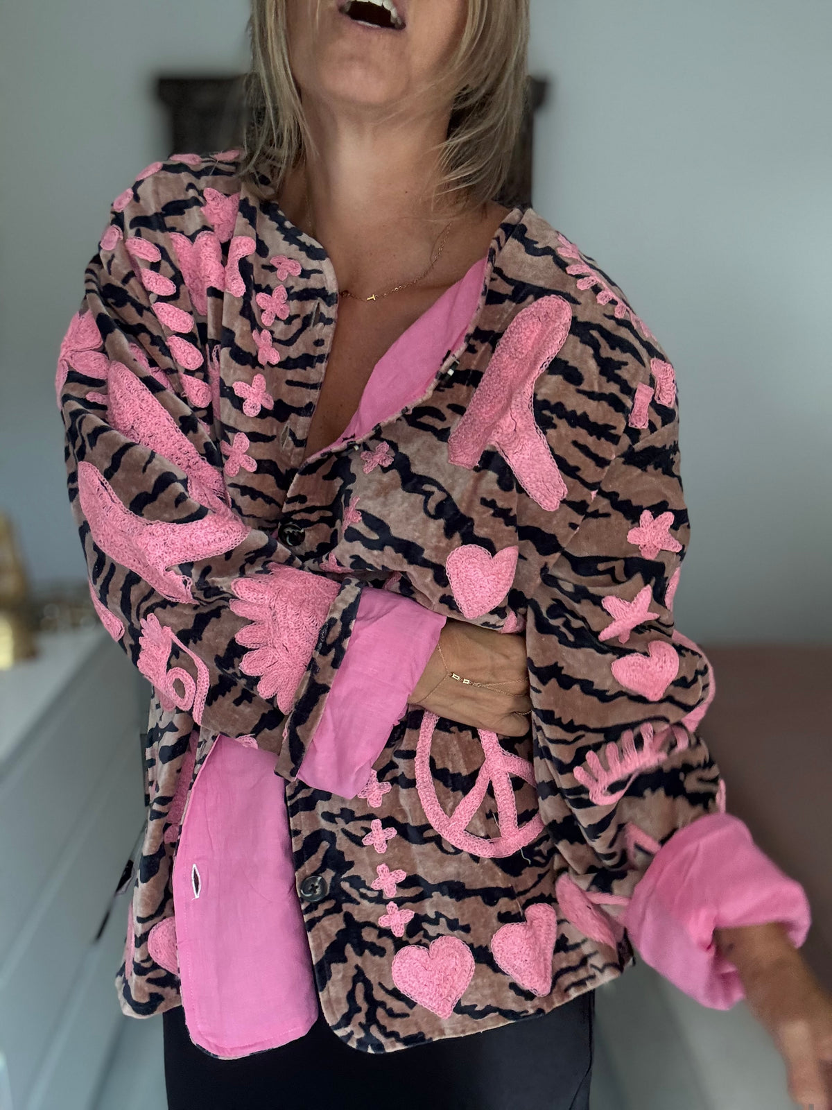 Casaco Dream Tiger rosa
