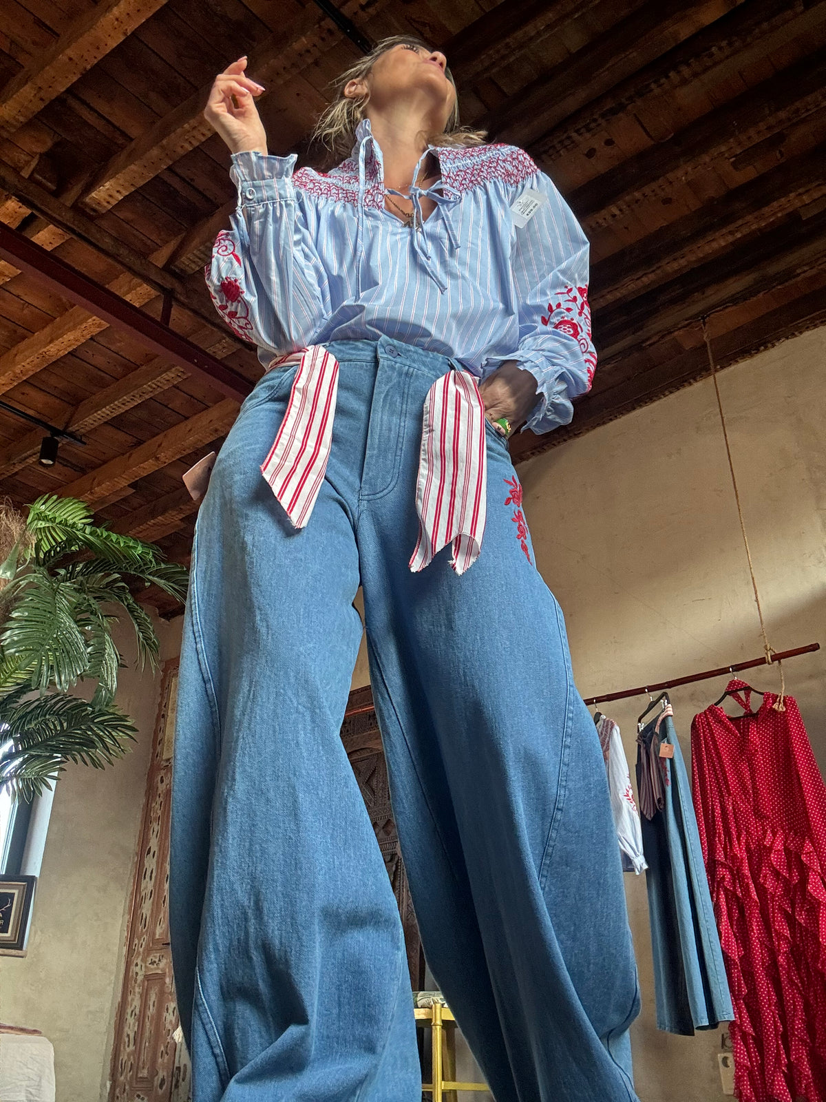 Red flowers | Calças