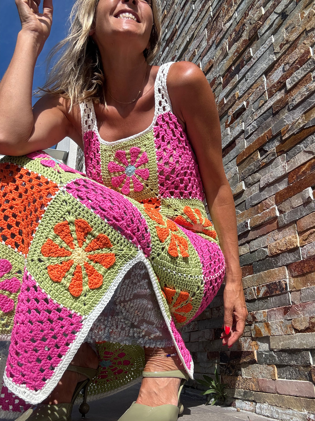Alegria | Vestido Mix crochet