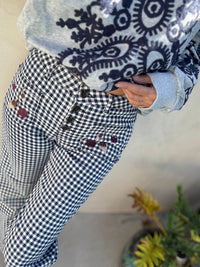 Vichy Blue | Calças