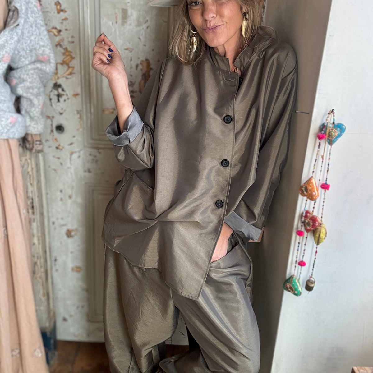 Oriental oversized | calças