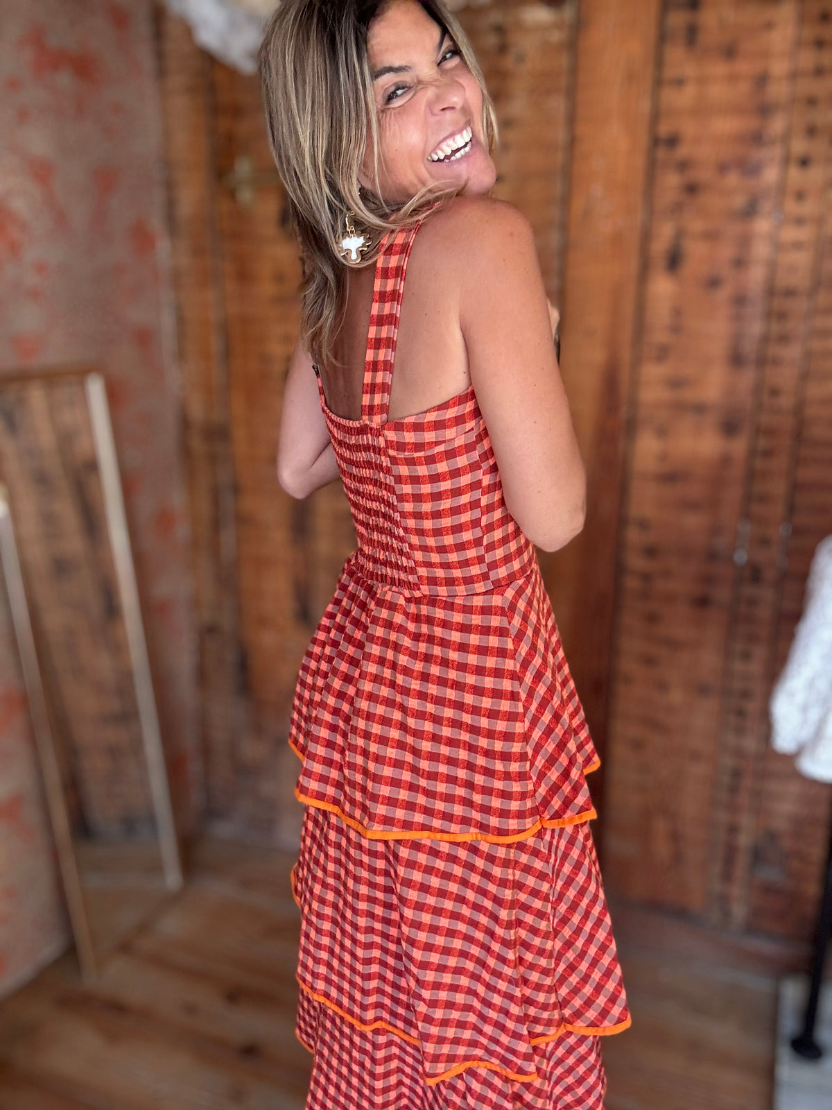 Vicky vestido folhos