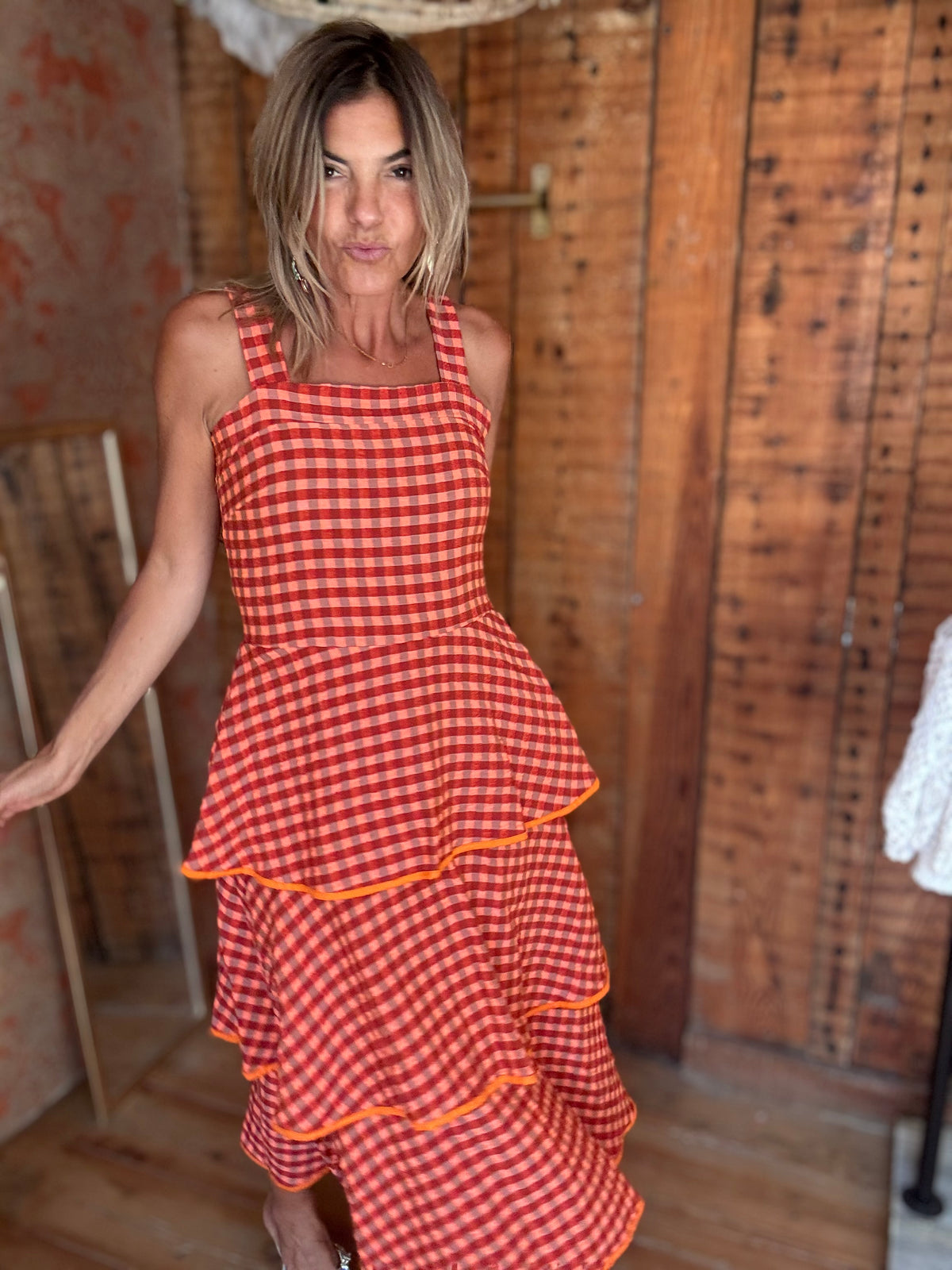 Vicky vestido folhos