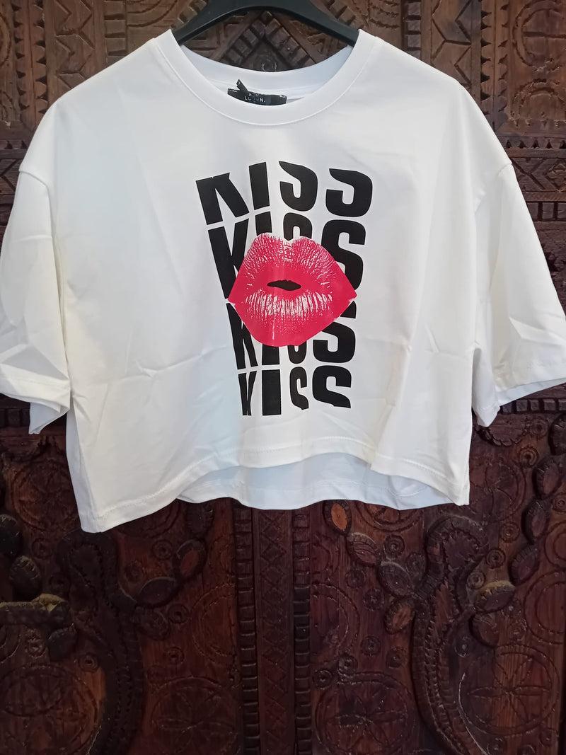 Kiss | T-Shirt Cropped