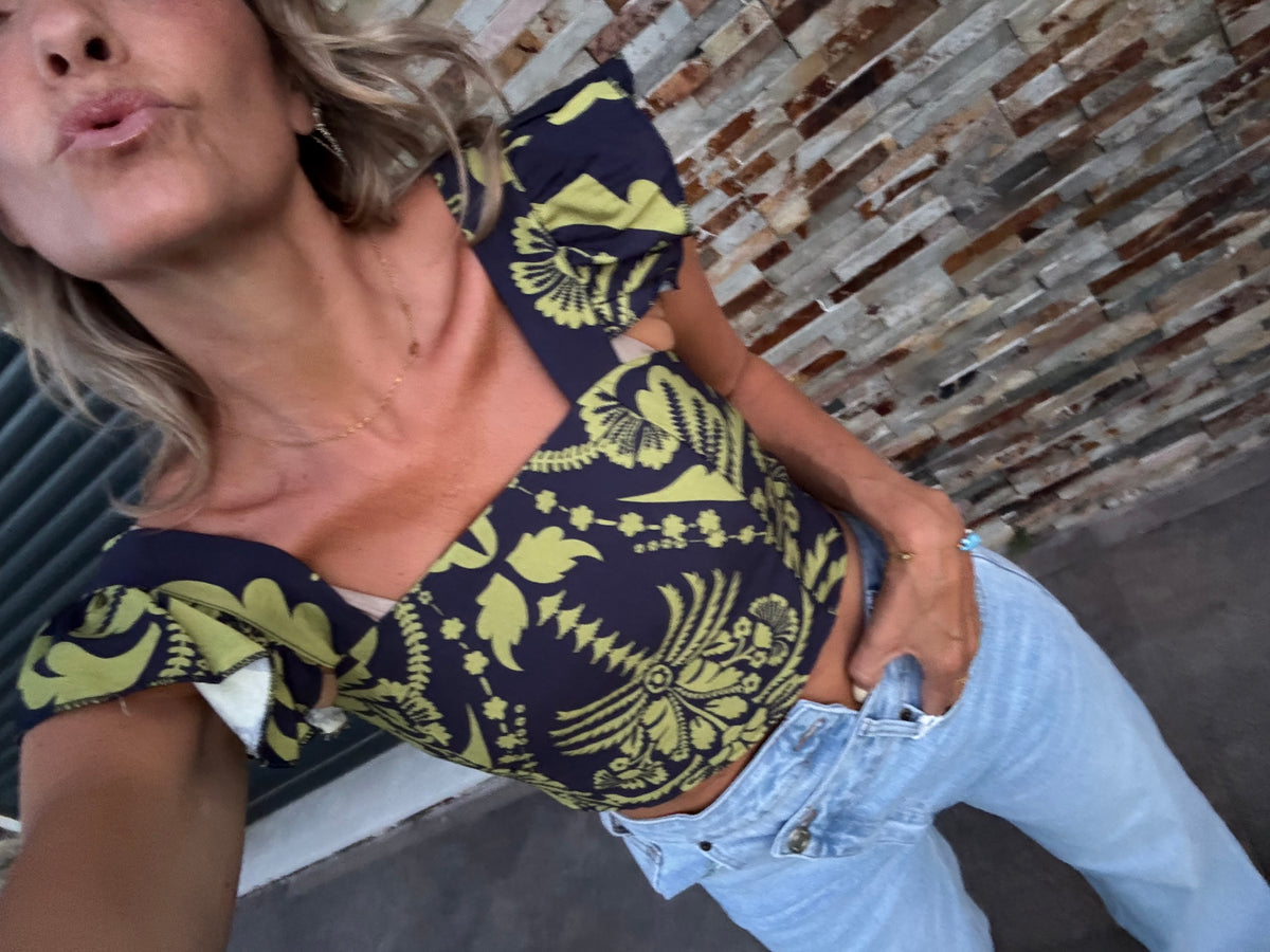 Blue green  | top