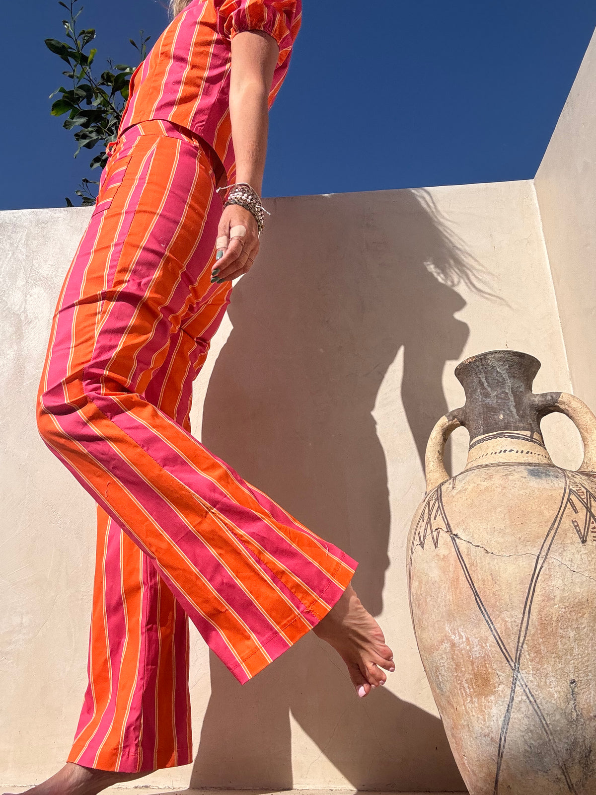 Santorini  | conjunto top e calças