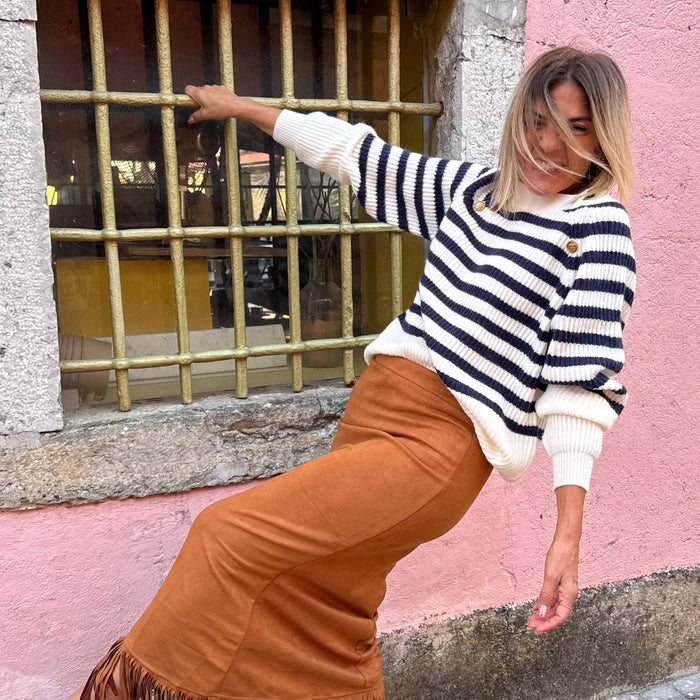 Navy | Camisola malha