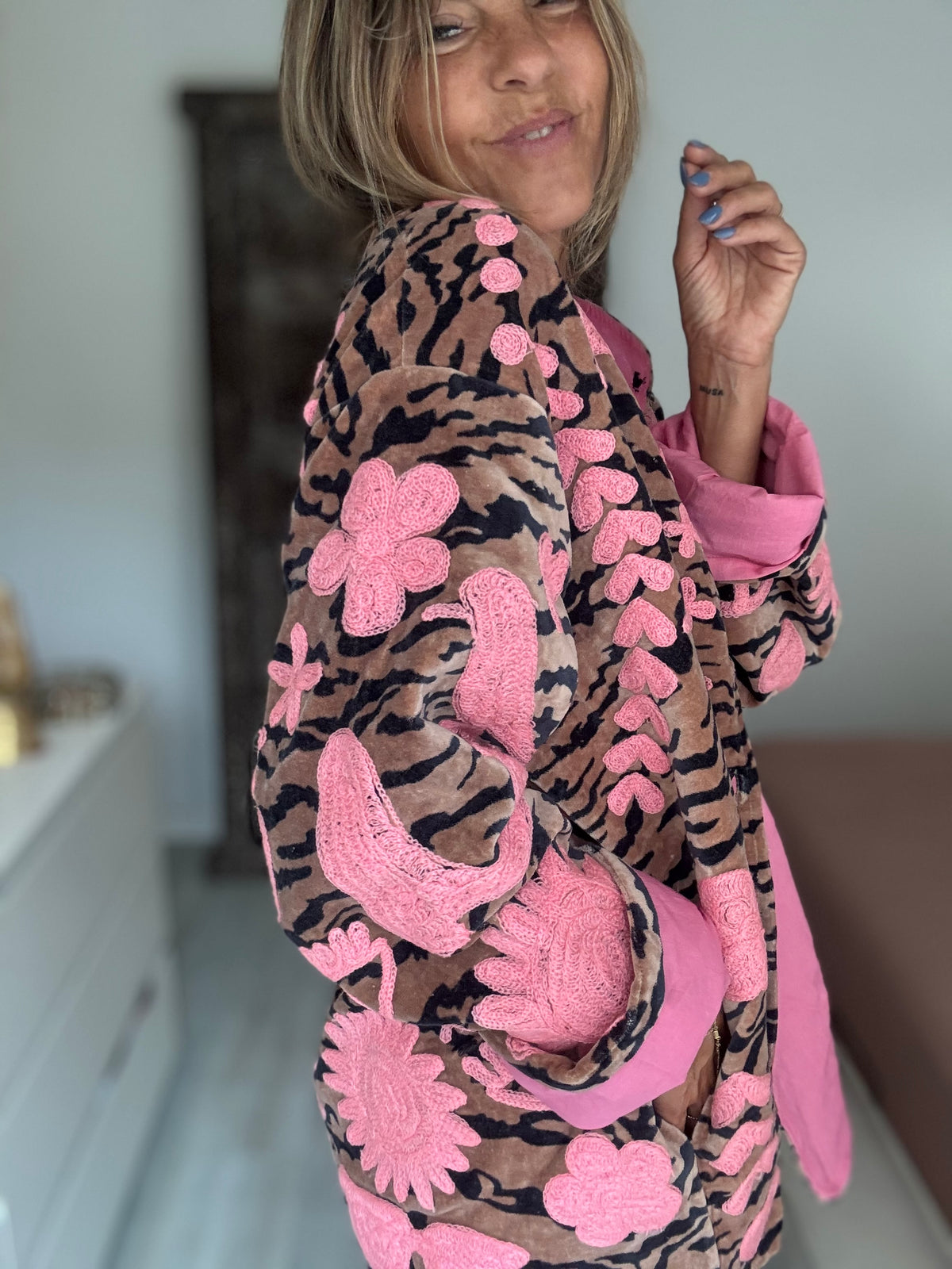 Casaco Dream Tiger rosa
