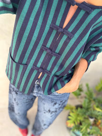 Às riscas JERSEY | casaco