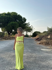 Green Musa| conjunto top e saia