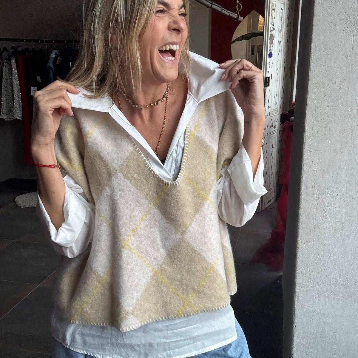 Amelie | Conjunto Camisa e Colete