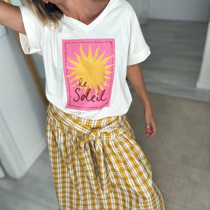 Soleil | Tshirt decote V