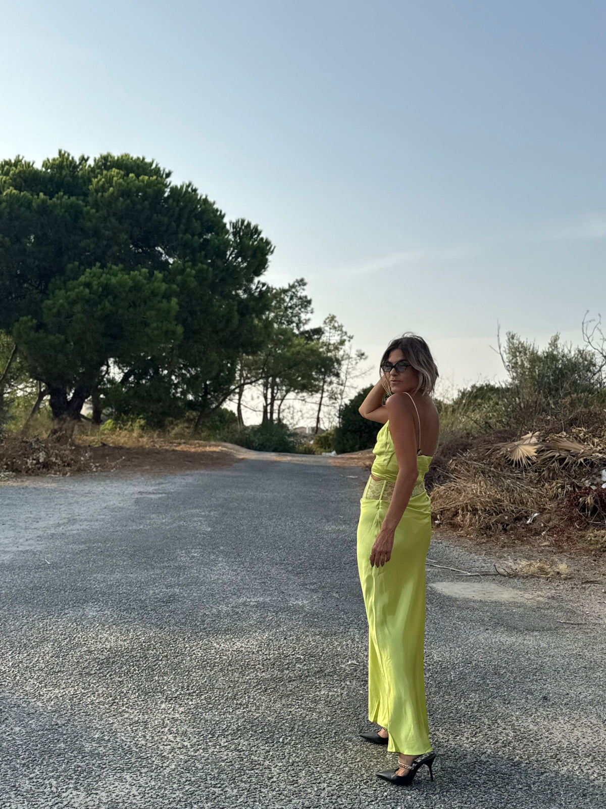 Green Musa| conjunto top e saia