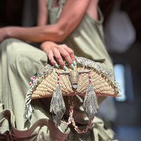 Bull | boho bag malha palha