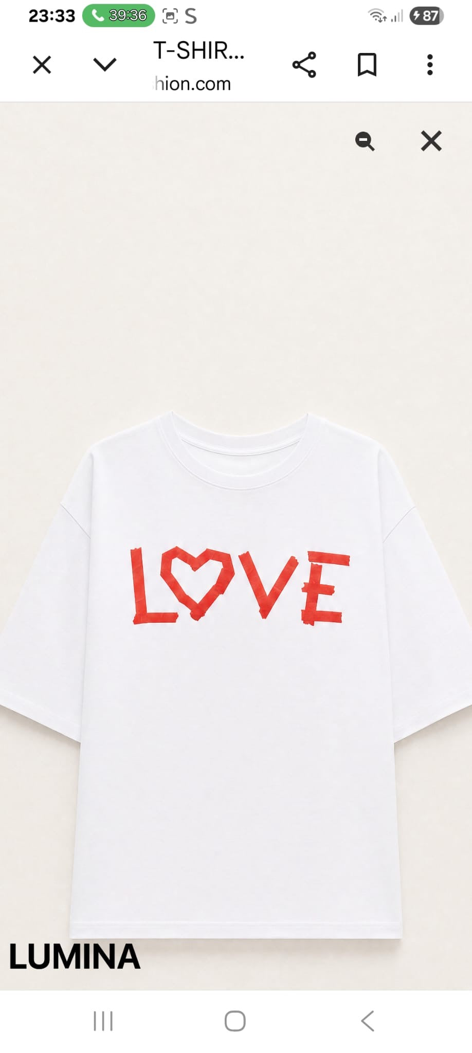 Love  | Tshirt oversized