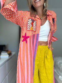 Kimono Étnico LOVE | vestido camiseiro