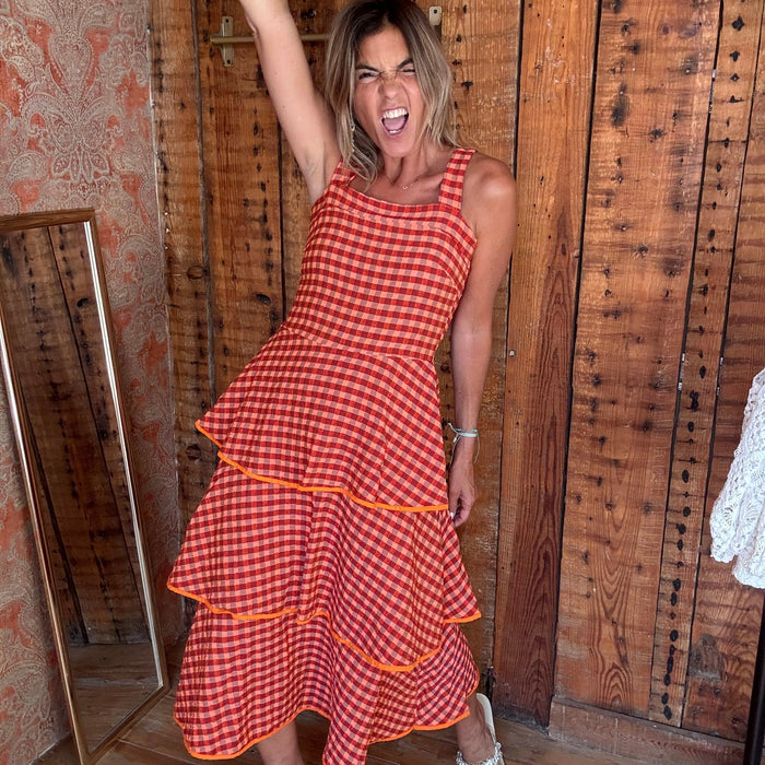 Vicky vestido folhos